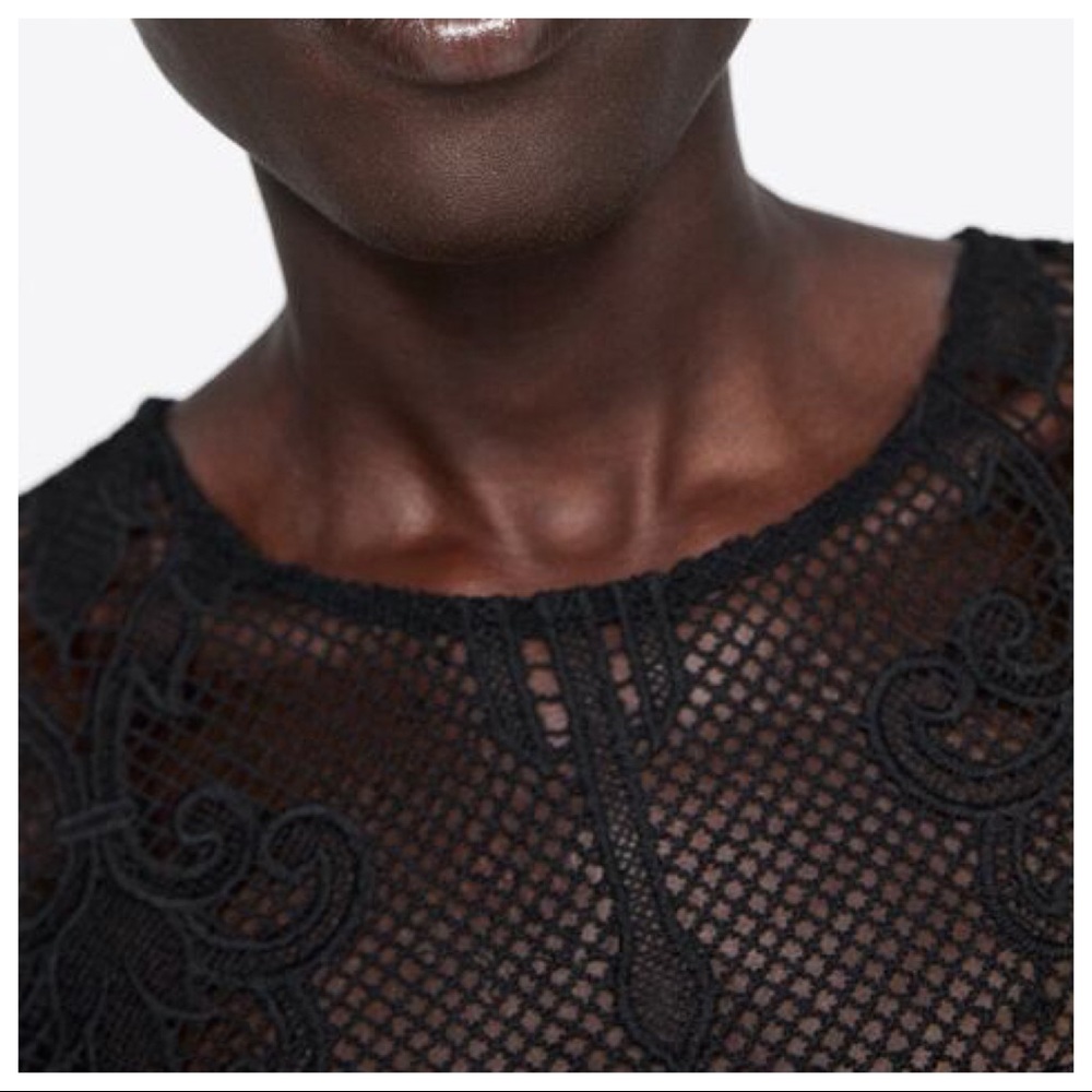 NWT. Zara Black Pencil Dress. Size S, L. - Picture 4 of 8